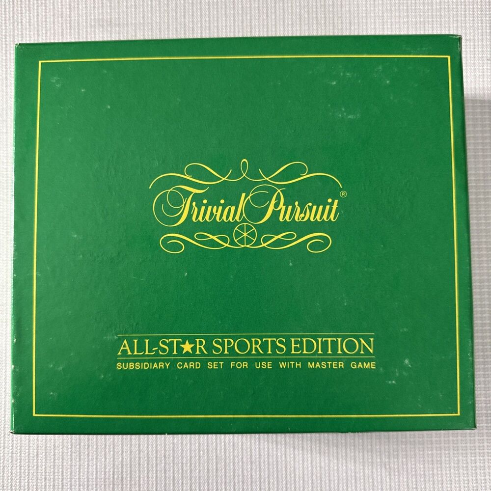 Vintage 1981 Trivial Pursuit All-Star Sports Edition Subsidiary Set 1000 Cards
